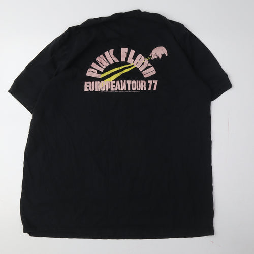 Worn Free Men's Black 2XL Pink Floyd Graphic T-Shirt