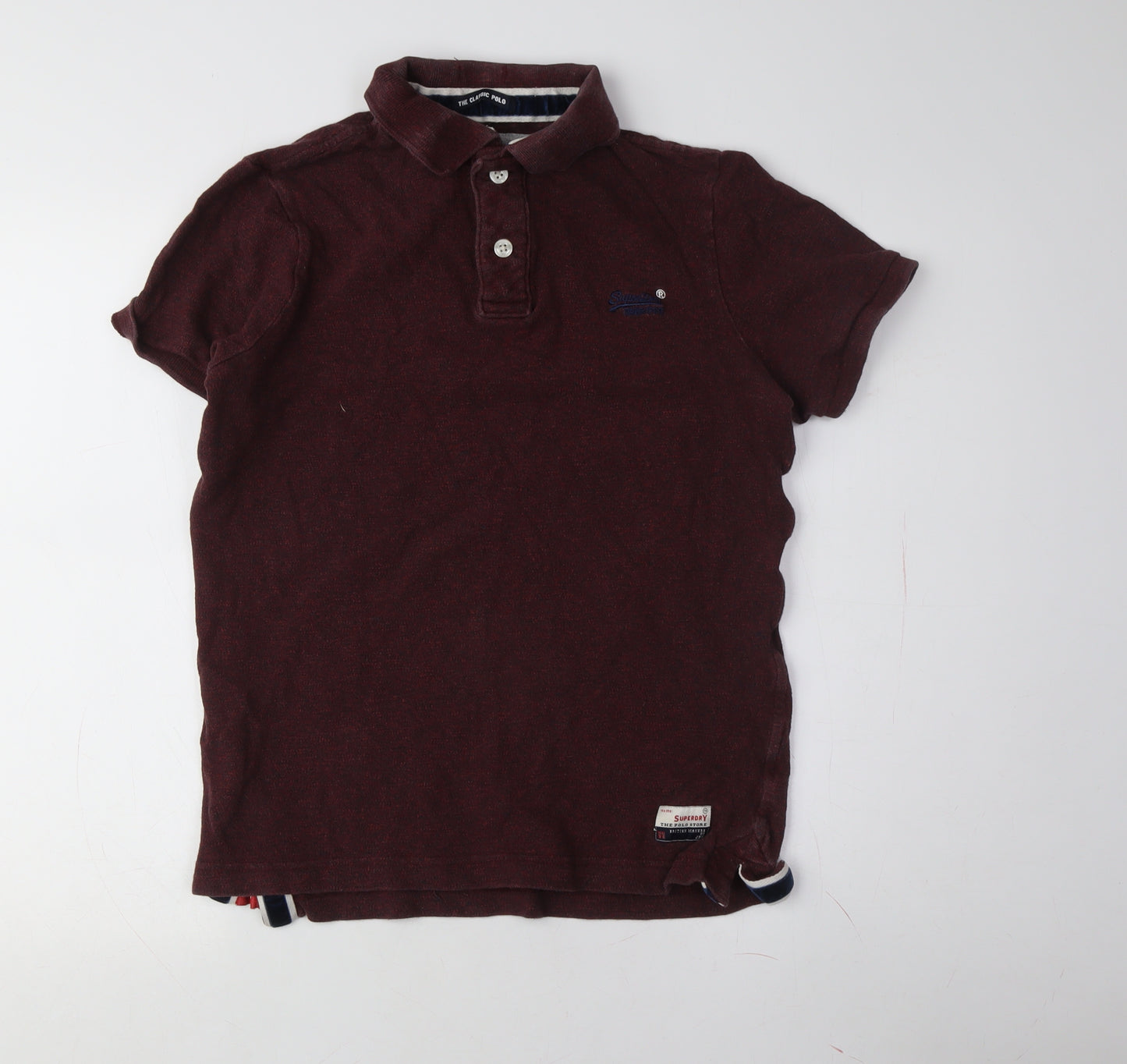 Superdry Men’s Red Polo Shirt, Size 12, Short Sleeve