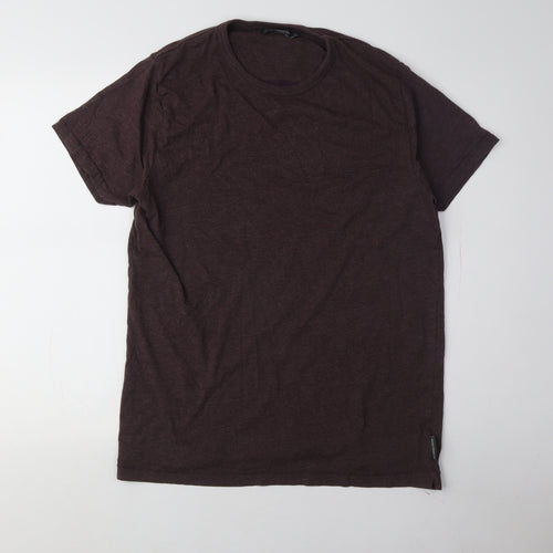 French Connection Men's Brown XL Crew Neck T-Shirt