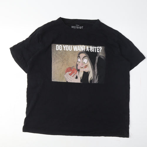 Pull&Bear Villains Black Medium T-Shirt Unisex