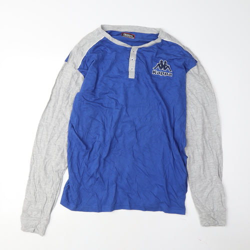 Kappa Men's Blue Grey Large Pyjama Top