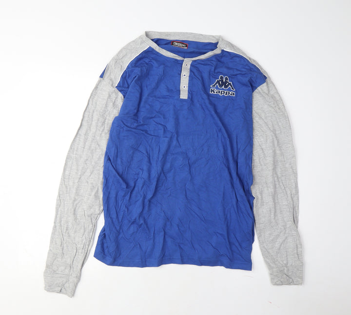 Kappa Men's Blue Grey Large Pyjama Top