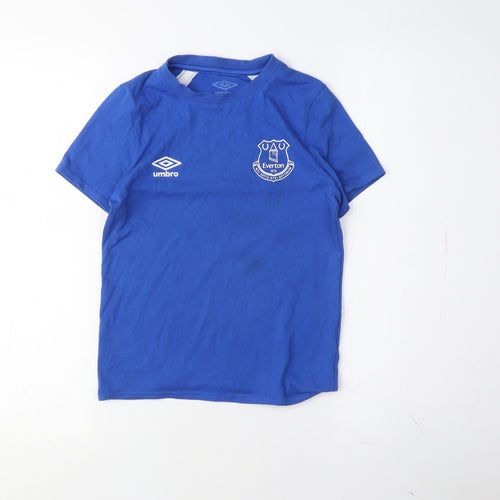 Umbro Boys Blue Football T-Shirt Size S
