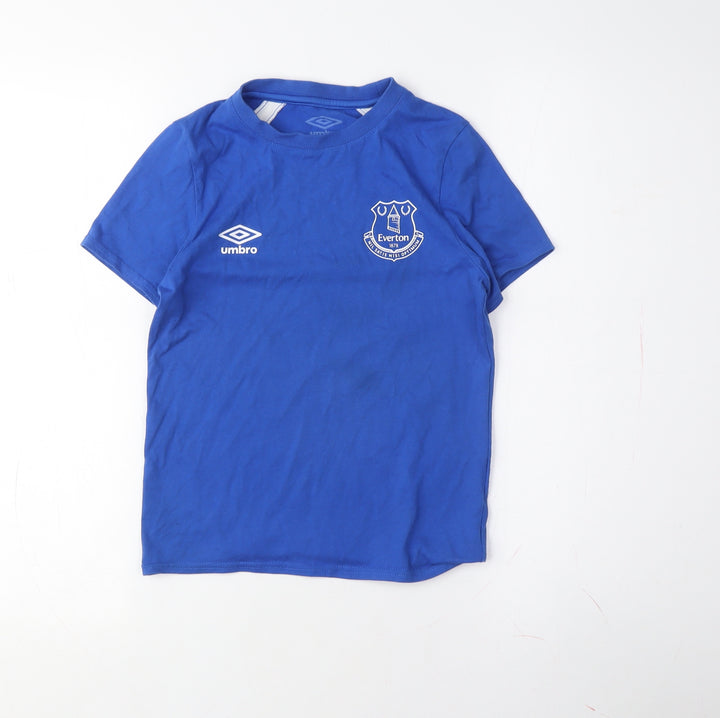 Umbro Boys Blue Football T-Shirt Size S