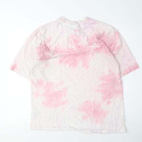 Collusion Women's Pink T-Shirt UK 8 Basic Style
