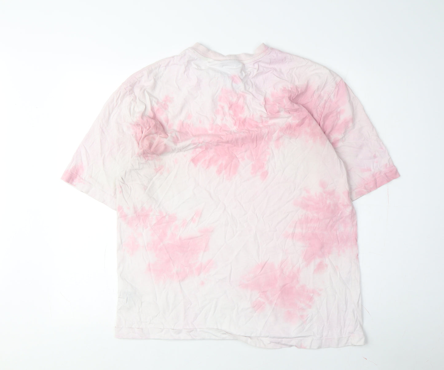 Collusion Women's Pink T-Shirt UK 8 Basic Style
