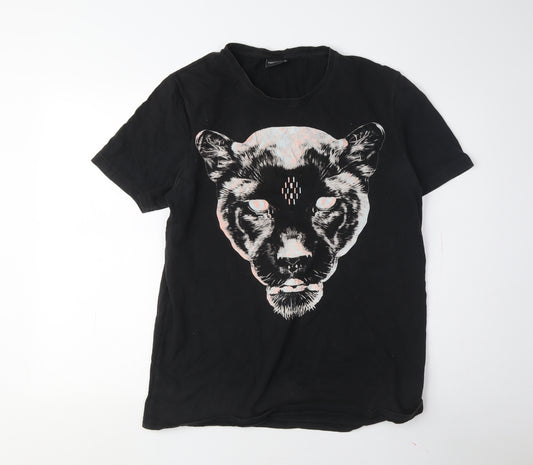 Marcelo Burlon Men's Black Panther Graphic T-Shirt M