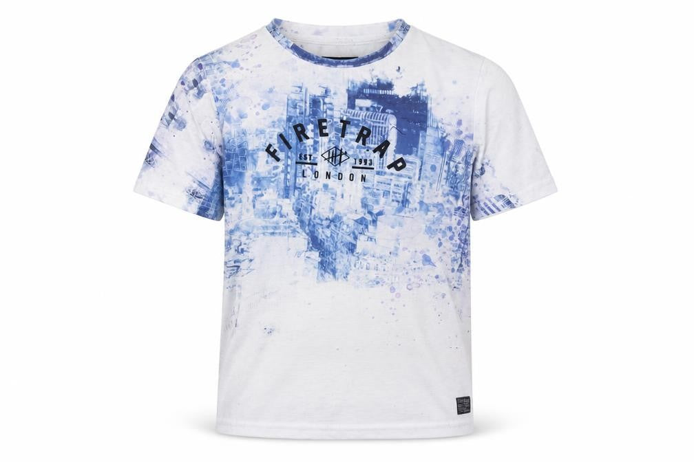 Firetrap Boys Blue Graphic Print T-Shirt 11-12 Years