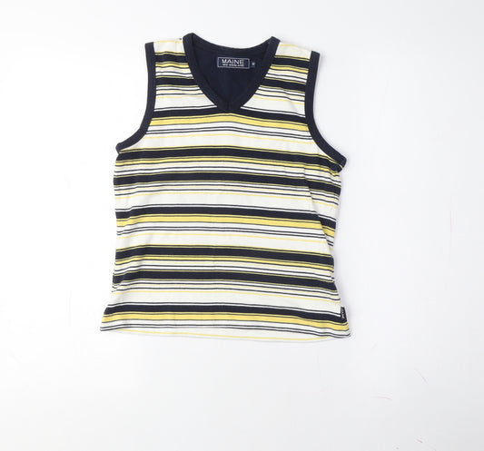 Maine Women's Multicoloured Striped Tank in Size 12