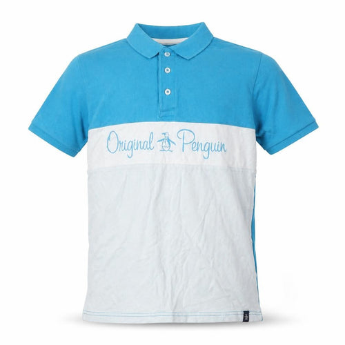 Original Penguin Boys Blue Polo Shirt - Size 10-11 Years