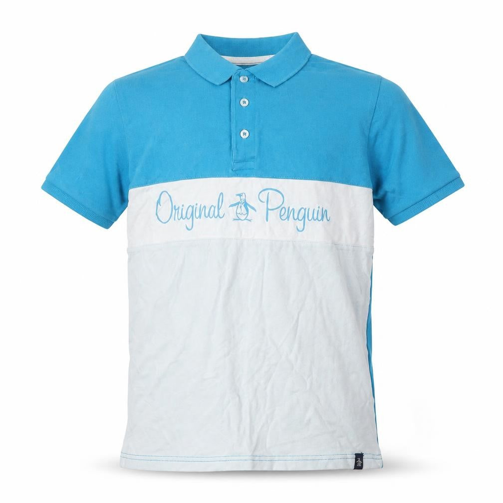 Original Penguin Boys Blue Polo Shirt - Size 10-11 Years
