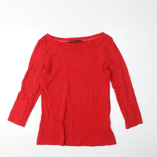 Great Plains Women's Red Top, Size S, Boat Neck