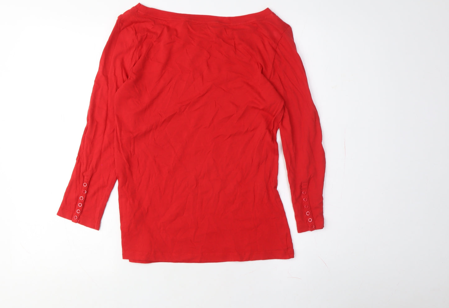 Great Plains Women's Red Top, Size S, Boat Neck