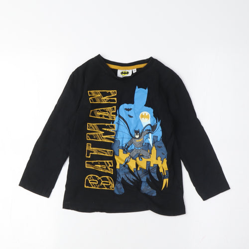 Boys Batman Black Long Sleeve T-Shirt, 11 Years