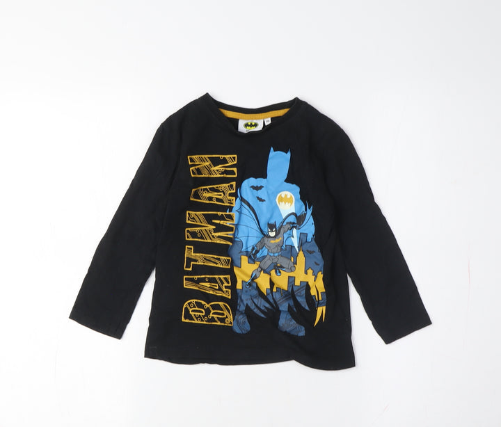 Boys Batman Black Long Sleeve T-Shirt, 11 Years
