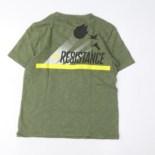 Gap Star Wars Boys Green T-Shirt - Size 7, Graphic Print