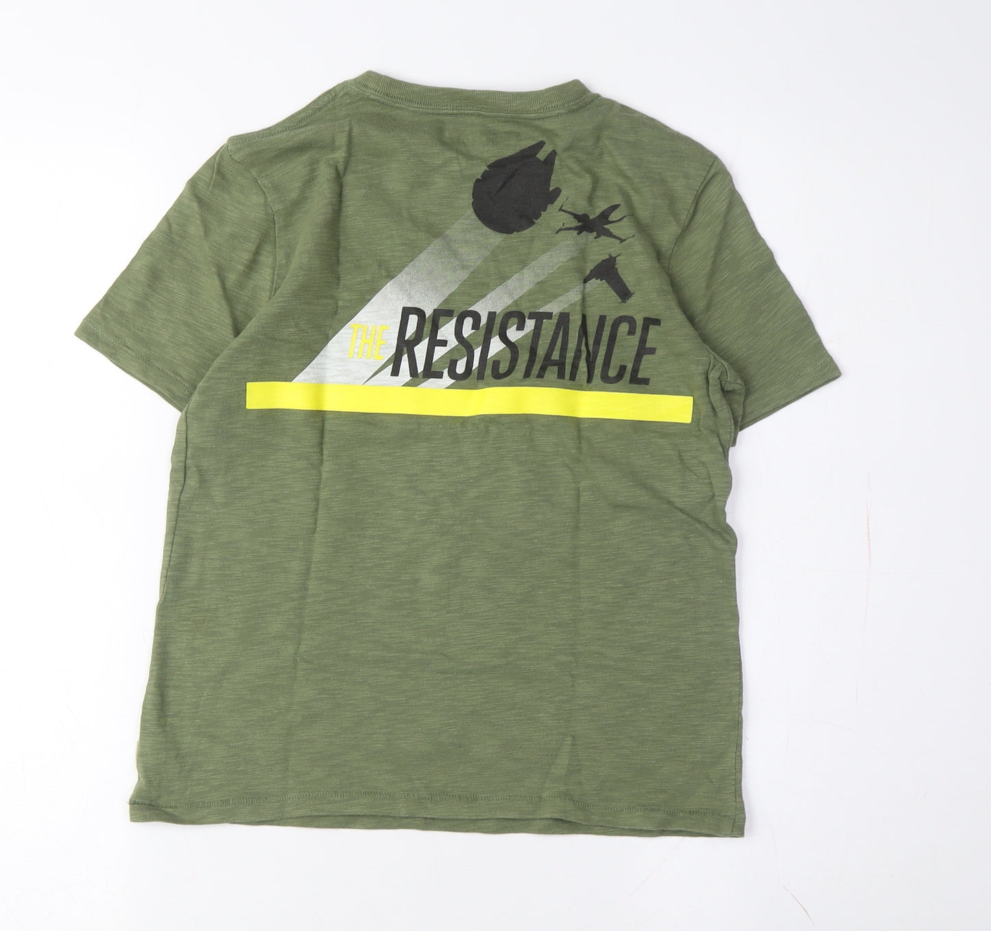 Gap Star Wars Boys Green T-Shirt - Size 7, Graphic Print