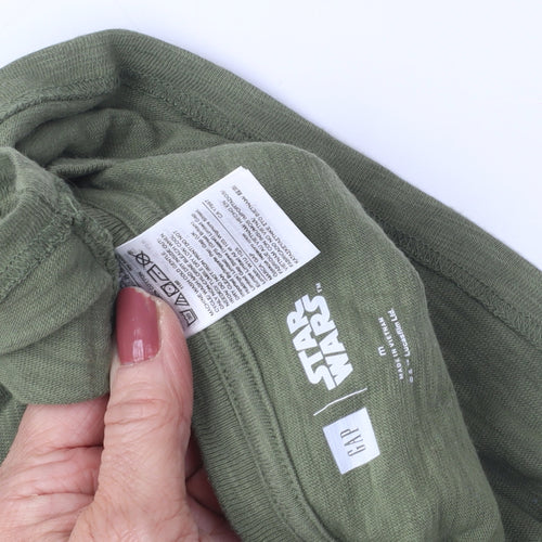 Gap Star Wars Boys Green T-Shirt - Size 7, Graphic Print
