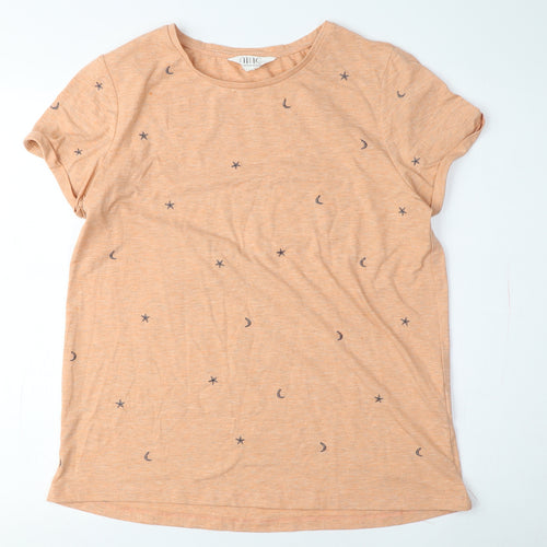 Nine by Savannah Miller Women's Orange Moon Nightshirt Size 14