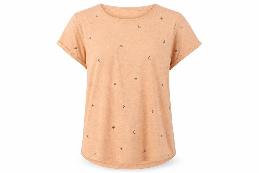 Nine by Savannah Miller Women's Orange Moon Nightshirt Size 14