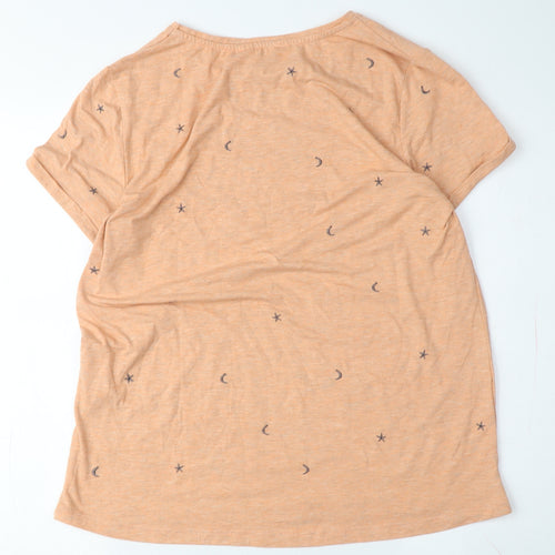 Nine by Savannah Miller Women's Orange Moon Nightshirt Size 14