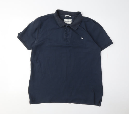 Jack Wills Men's Blue XL Slim Fit Polo