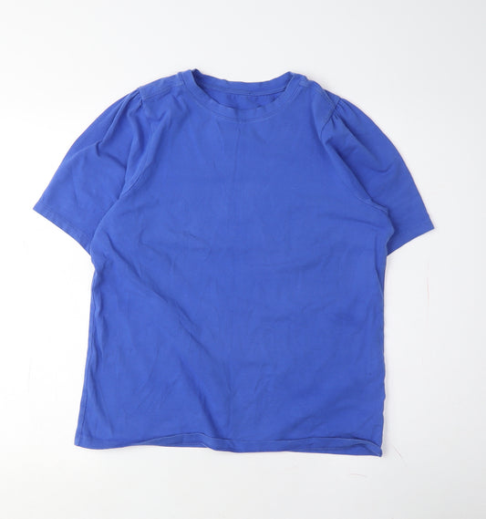 Mint Velvet Men's Blue Crew Neck T-Shirt, M, Cotton