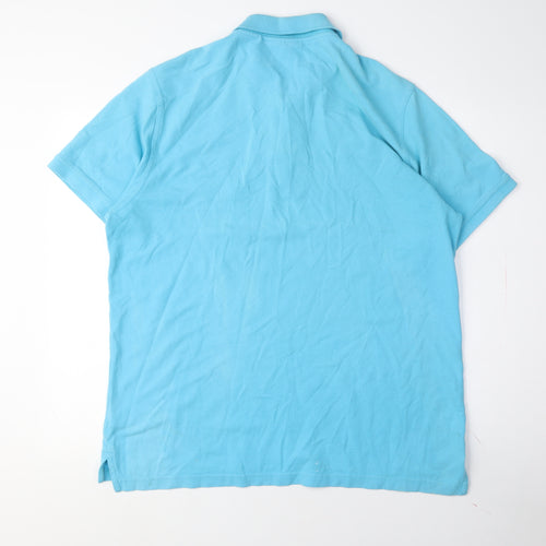 Pierre Cardin Men's Blue Polo, Short Sleeve, Size L