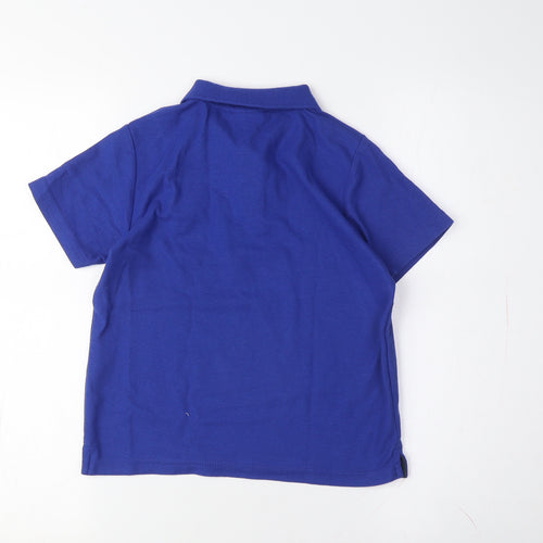 Everton Boys Blue Polo Shirt, Short Sleeve, Size 6-7 Years