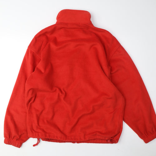 Fred Segal Men's Red Fleece Jacket Size M Casual