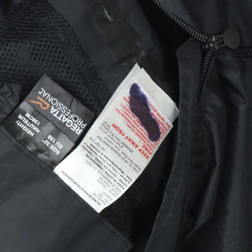 Regatta Boys Black Windbreaker Jacket 11-12 Years