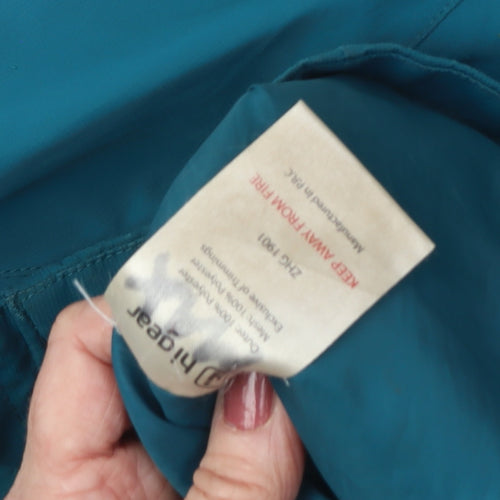 Hi Gear Boys Blue Rain Coat M Hooded Waterproof