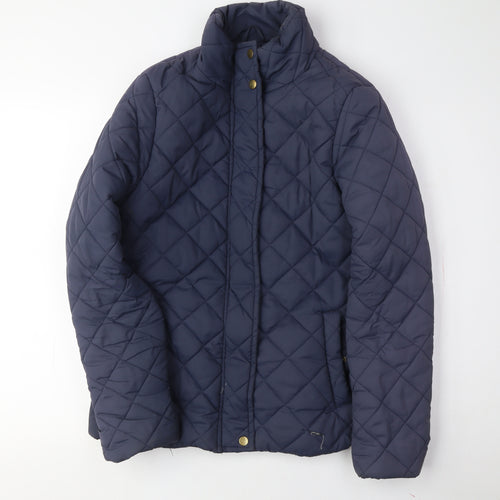 Brave Soul Women's Blue Quilted Jacket Size 12
