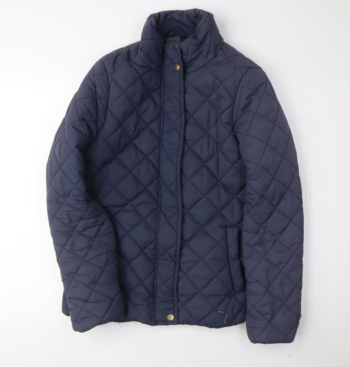 Brave Soul Women's Blue Quilted Jacket Size 12