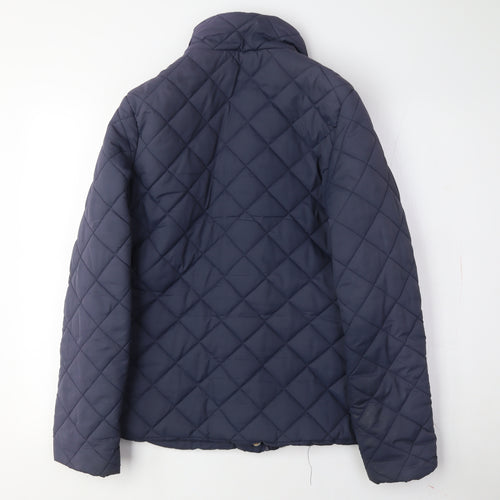 Brave Soul Women's Blue Quilted Jacket Size 12