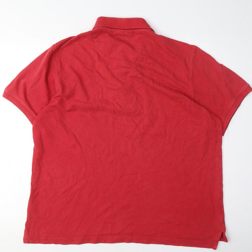 Pierre Cardin Men's Red XL Polo Shirt Short Sleeve
