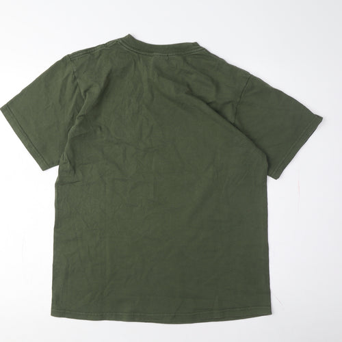 Anvil Men's Green University T-Shirt, Size M