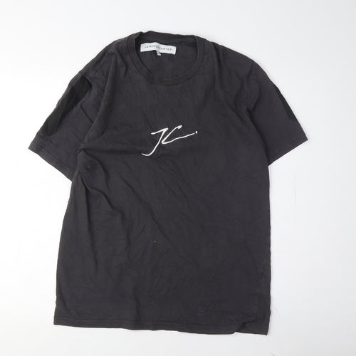 Jameson Carter Mens Black T-Shirt Medium Crew Neck