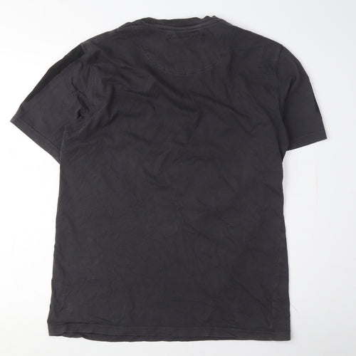 Jameson Carter Mens Black T-Shirt Medium Crew Neck