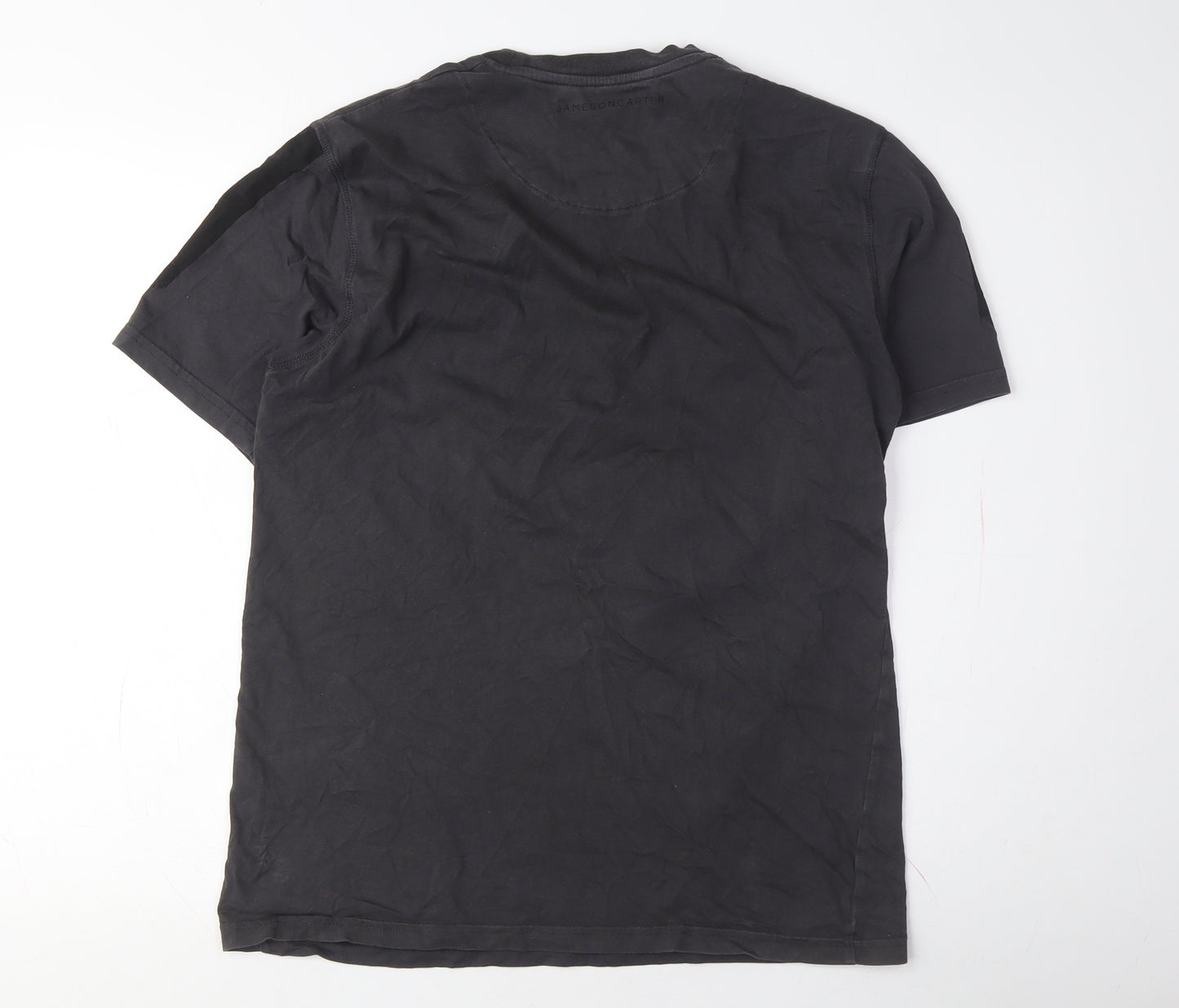 Jameson Carter Mens Black T-Shirt Medium Crew Neck