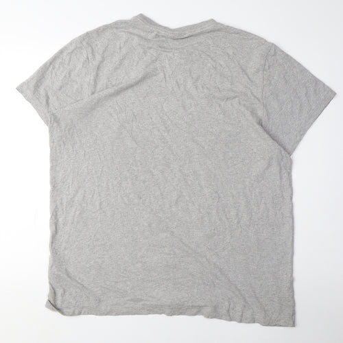Adidas Men's Grey Graphic Print T-Shirt Size L