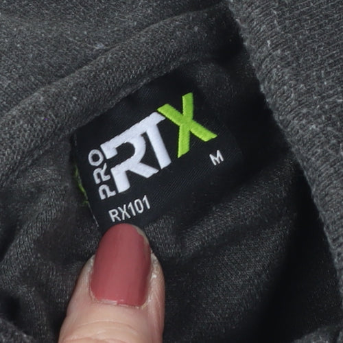 Pro RTX Men's Grey Polo Shirt M Short Sleeve Casual