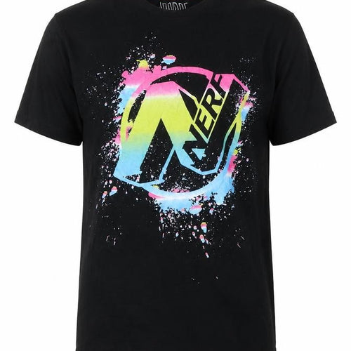 Nerf Boys Black Graphic T-Shirt, XL, Casual Style