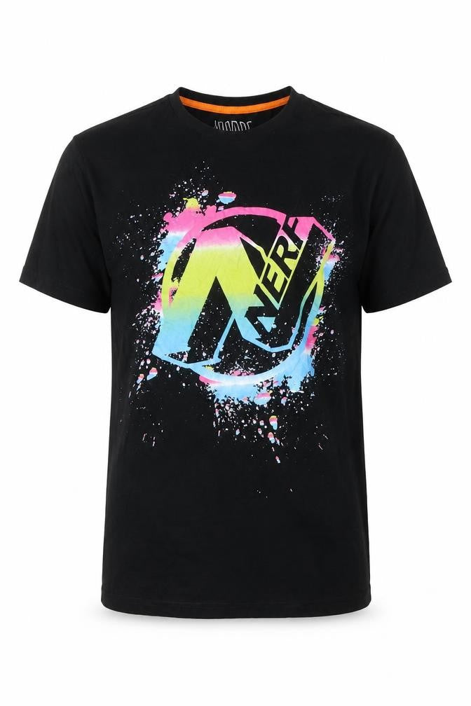 Nerf Boys Black Graphic T-Shirt, XL, Casual Style