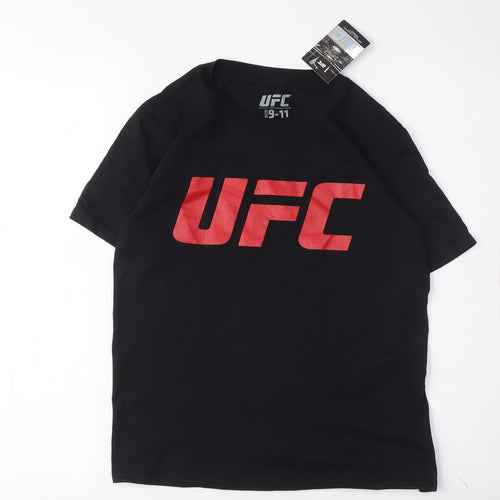 UFC Boys' Black Graphic T-Shirt 9-11 Years