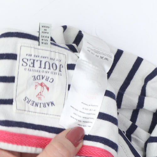 Joules Women's Multicoloured Striped T-Shirt, 2XS
