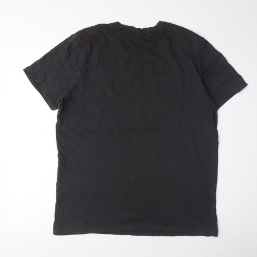 Only & Sons Men's Black Graphic Print T-Shirt XL