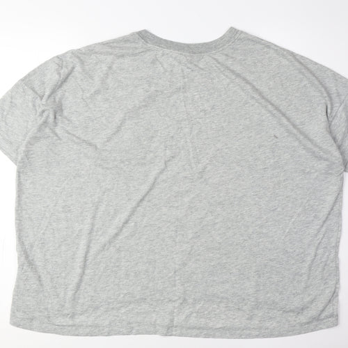 Nike Unisex Grey M Jersey T-Shirt, Regular Fit