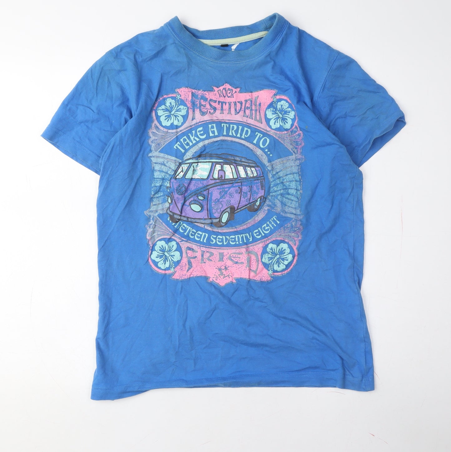 Joe Browns Women's Blue Graphic T-Shirt Size S