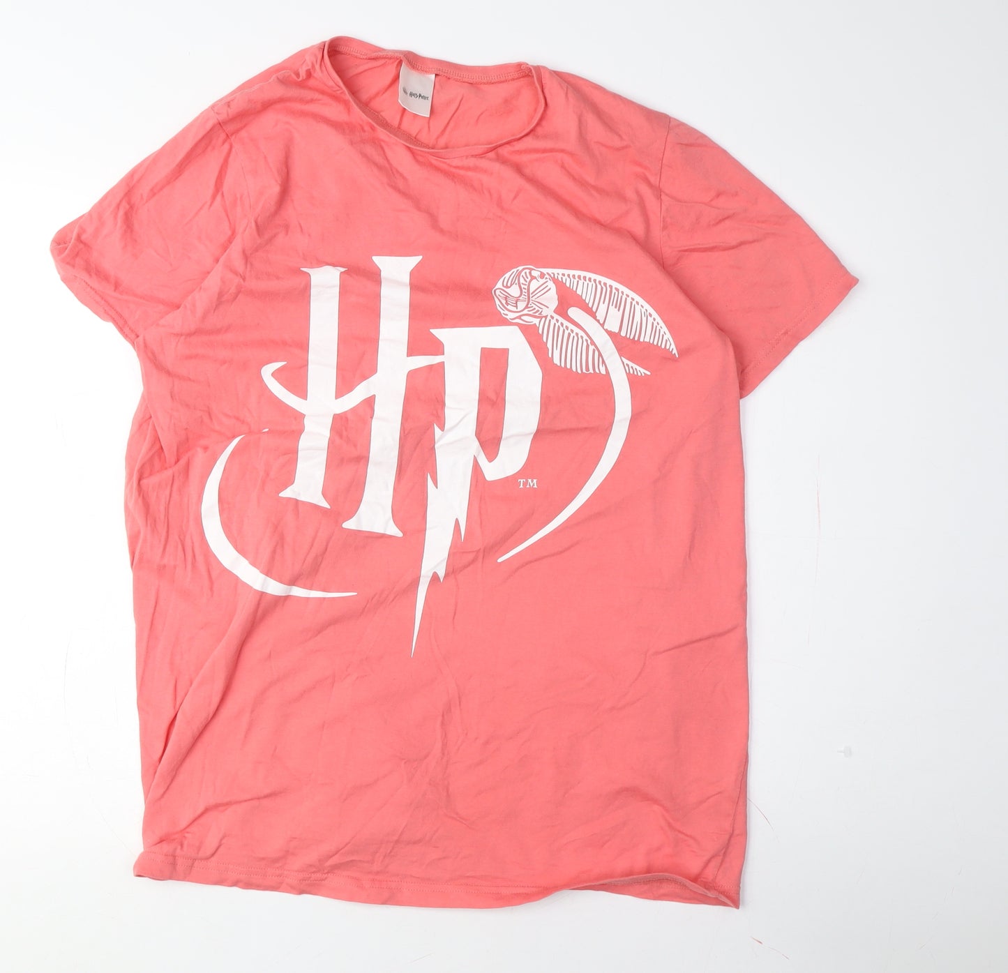 Harry Potter Women's Pink T-Shirt Crew Neck in Size 16